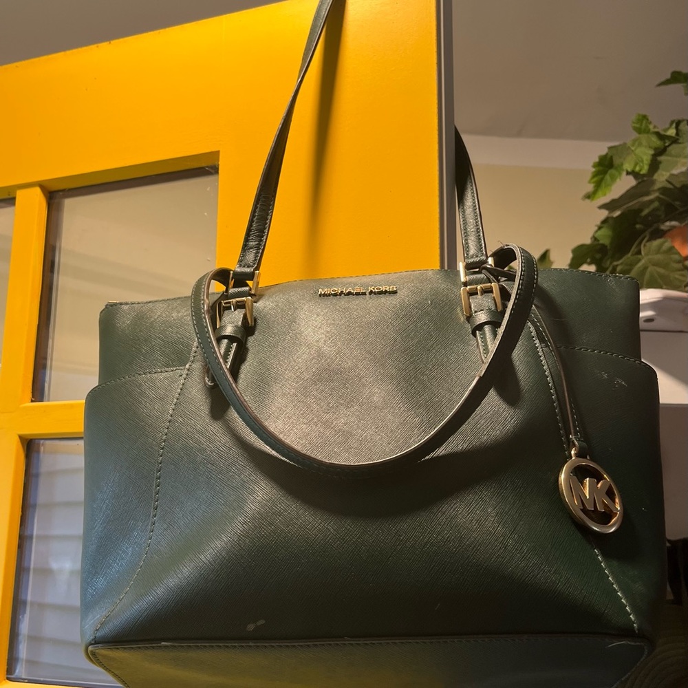 Hunter Green Michael Kors Purse